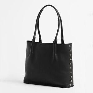 Hammitt Large Oliver Black/Gunmetal Tote